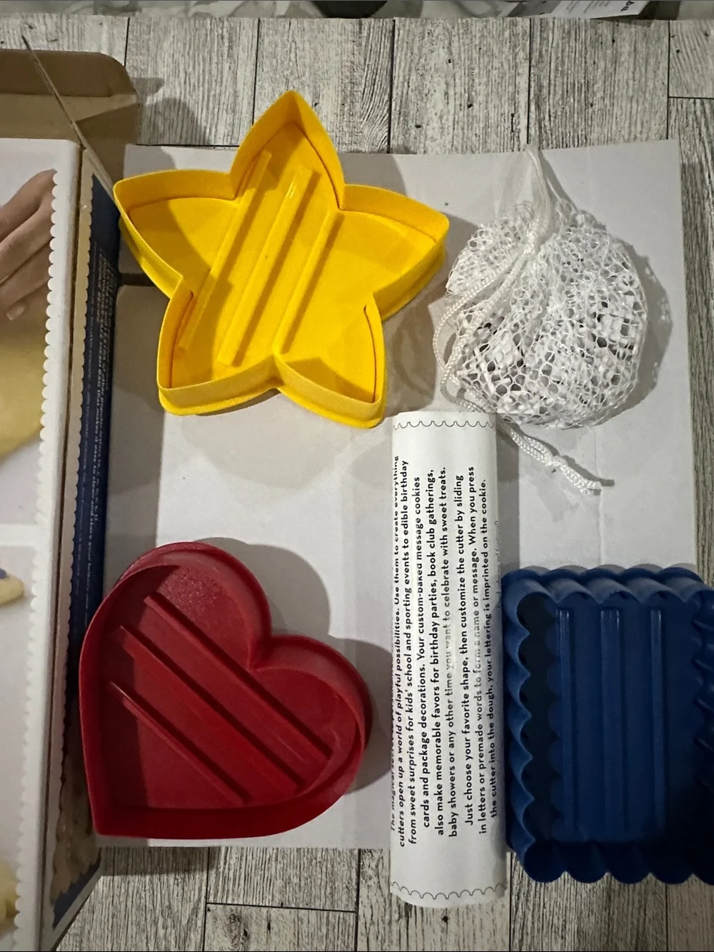 Williams-Sonoma Message in a Cookie Cookie Cutters - assorted pastel colors
